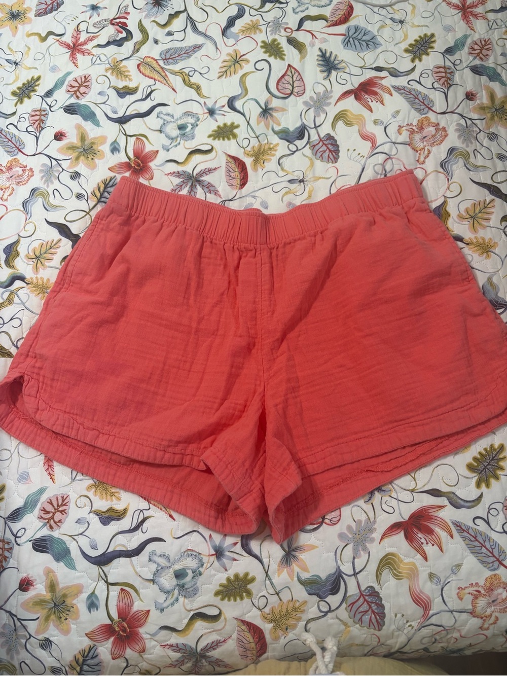 Old Navy Coral High-Waist Lounge Shorts